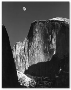 Ansel Adams, Moon and Half Dome